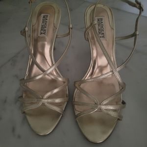Badgley Mischka Gold Heeled Sandal Sz. 8.5